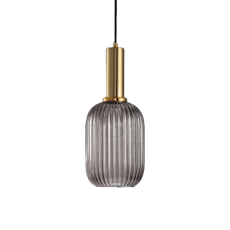 Ribbelglas Hanglamp Moderne Keukenverlichting