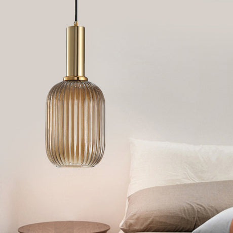 Ribbelglas Hanglamp Moderne Keukenverlichting