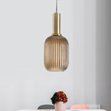 Ribbelglas Hanglamp Moderne Keukenverlichting