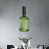 Ribbelglas Hanglamp Moderne Keukenverlichting