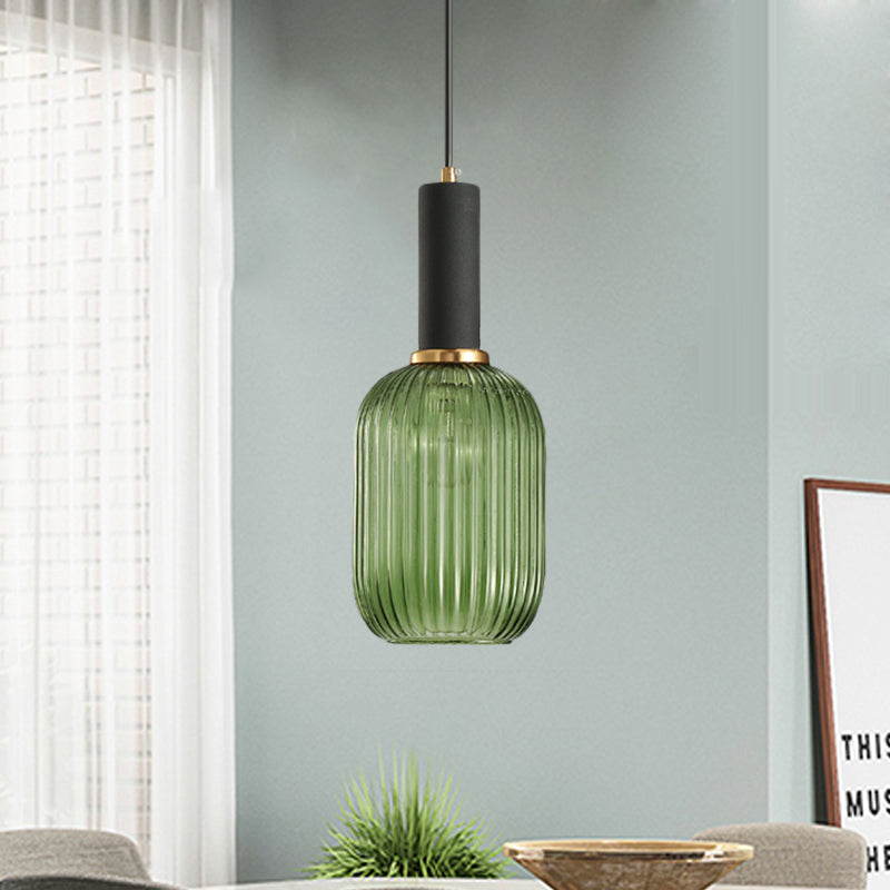 Ribbelglas Hanglamp Moderne Keukenverlichting