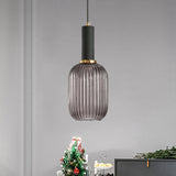 Ribbelglas Hanglamp Moderne Keukenverlichting