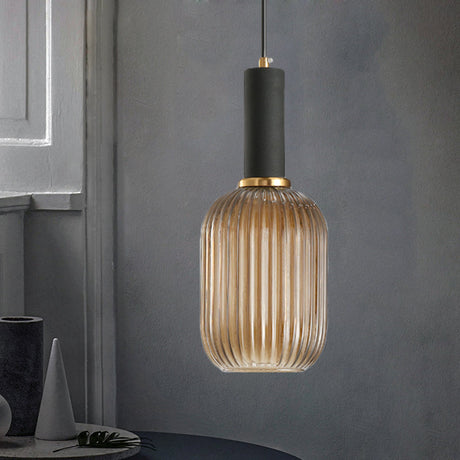 Ribbelglas Hanglamp Moderne Keukenverlichting