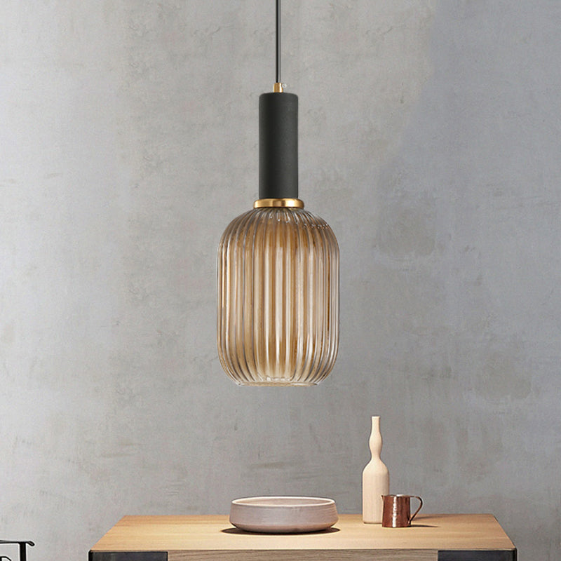 Ribbelglas Hanglamp Moderne Keukenverlichting