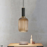 Ribbelglas Hanglamp Moderne Keukenverlichting