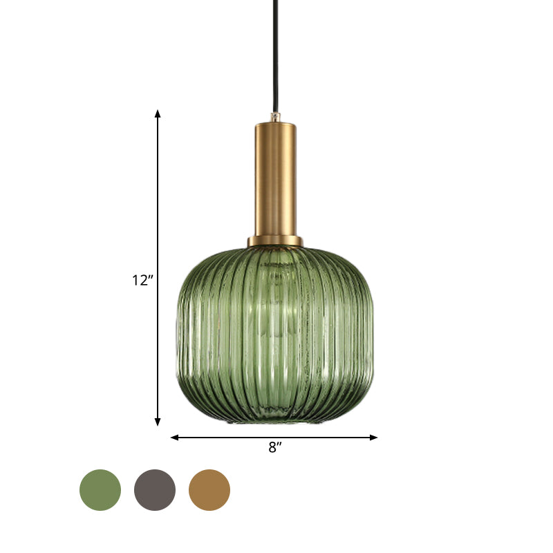 Ribbelglas Hanglamp Moderne Keukenverlichting
