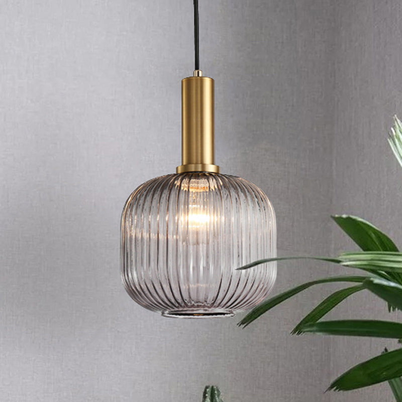 Ribbelglas Hanglamp Moderne Keukenverlichting