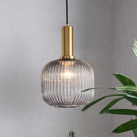 Ribbelglas Hanglamp Moderne Keukenverlichting