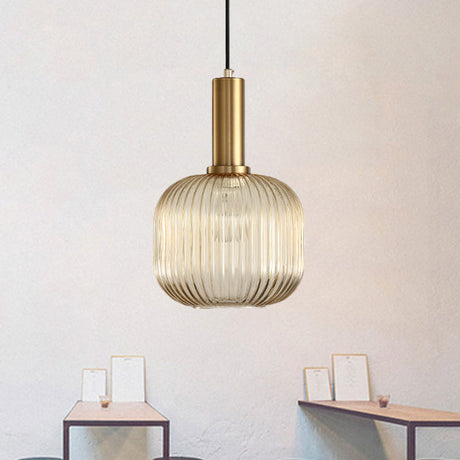 Ribbelglas Hanglamp Moderne Keukenverlichting
