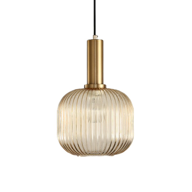 Ribbelglas Hanglamp Moderne Keukenverlichting