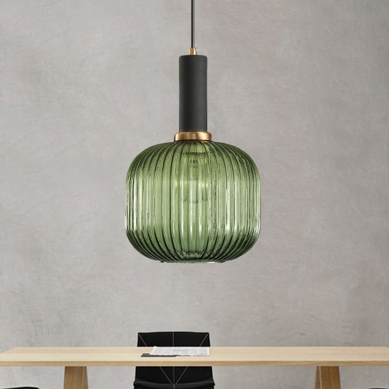 Ribbelglas Hanglamp Moderne Keukenverlichting
