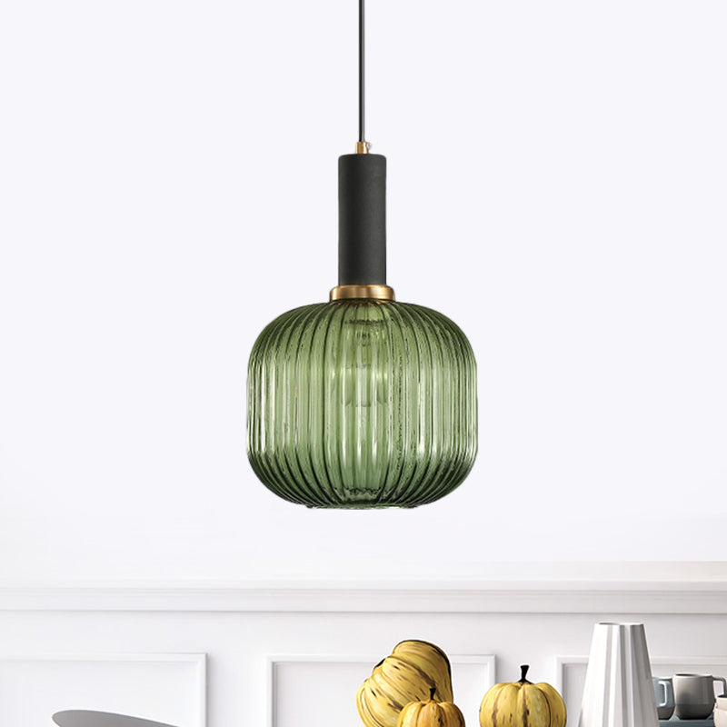 Ribbelglas Hanglamp Moderne Keukenverlichting