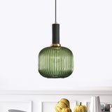 Ribbelglas Hanglamp Moderne Keukenverlichting