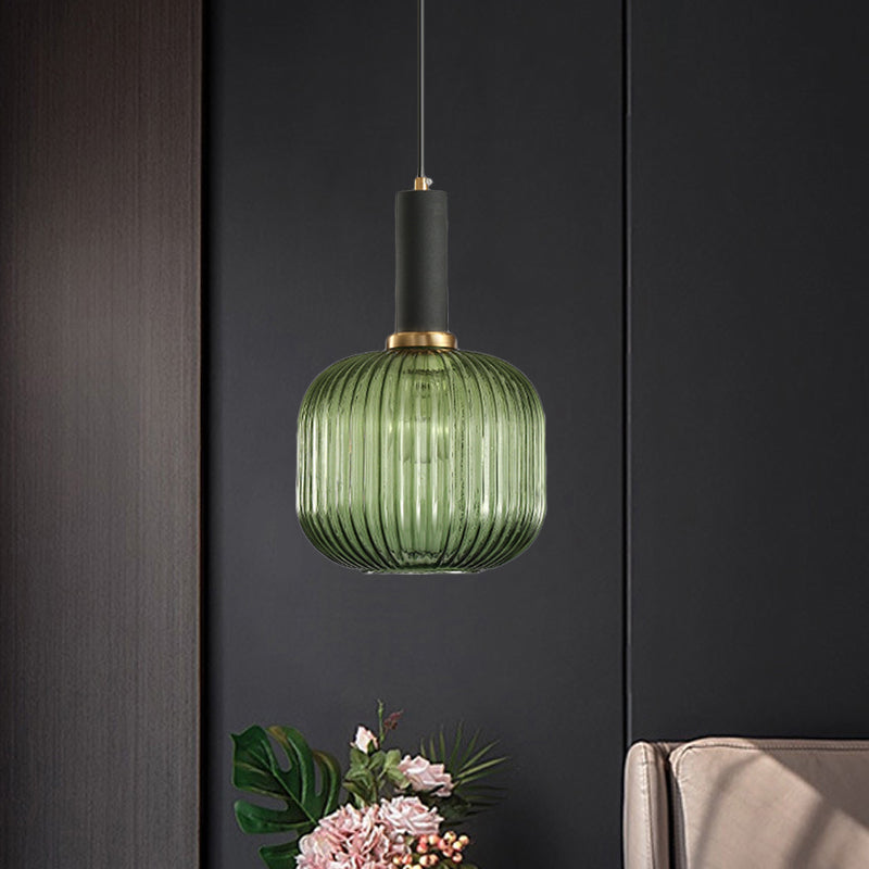Ribbelglas Hanglamp Moderne Keukenverlichting