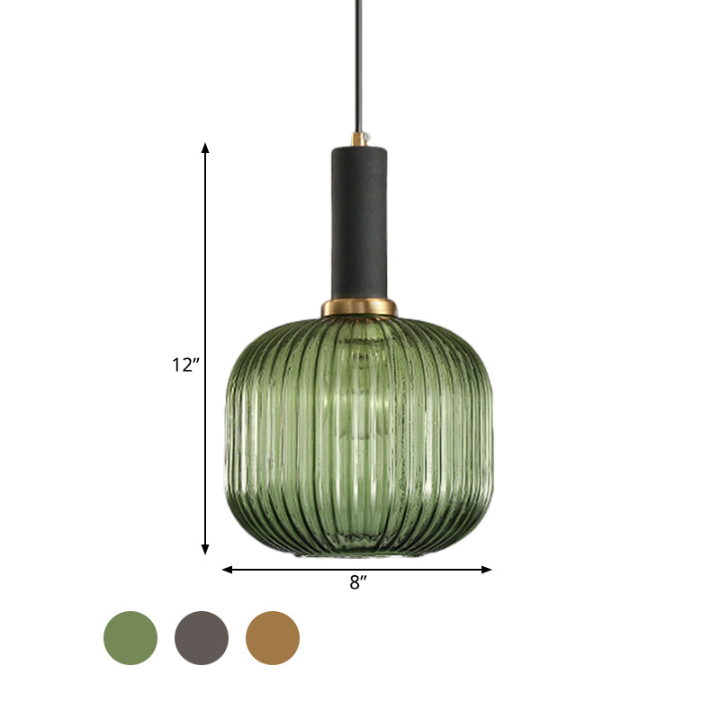 Ribbelglas Hanglamp Moderne Keukenverlichting