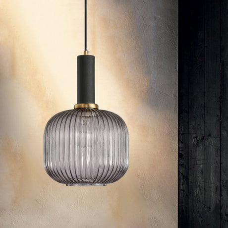 Ribbelglas Hanglamp Moderne Keukenverlichting