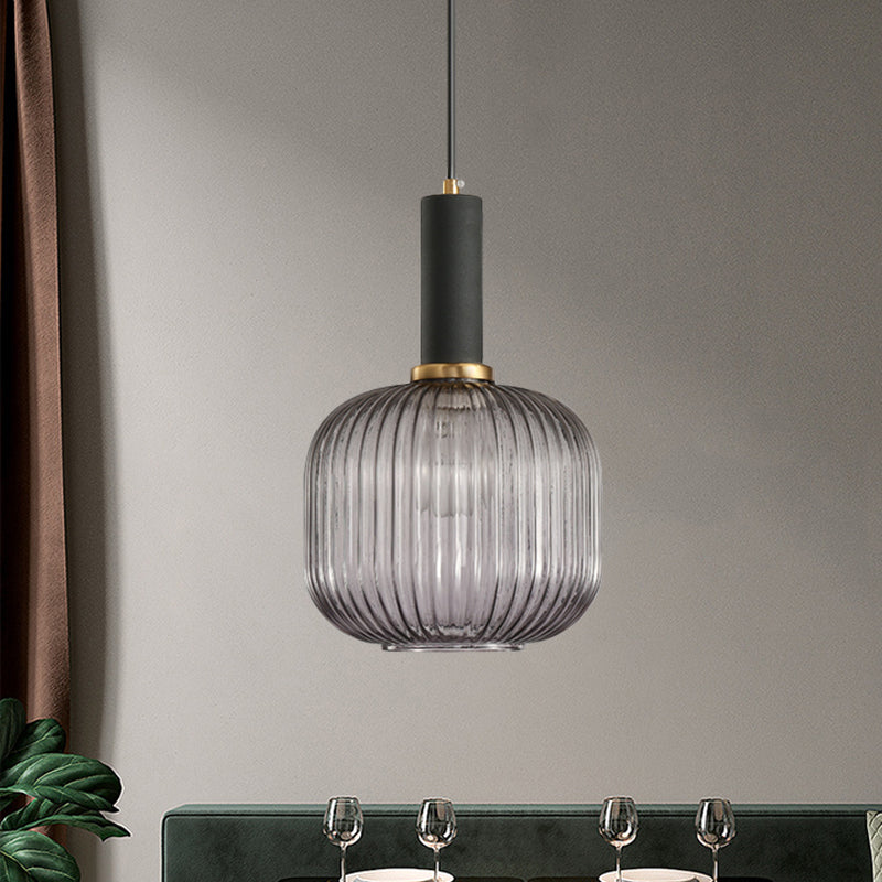 Ribbelglas Hanglamp Moderne Keukenverlichting
