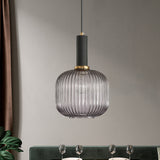 Ribbelglas Hanglamp Moderne Keukenverlichting