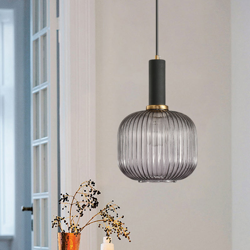 Ribbelglas Hanglamp Moderne Keukenverlichting