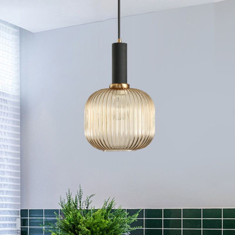 Ribbelglas Hanglamp Moderne Keukenverlichting