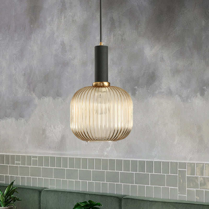 Ribbelglas Hanglamp Moderne Keukenverlichting