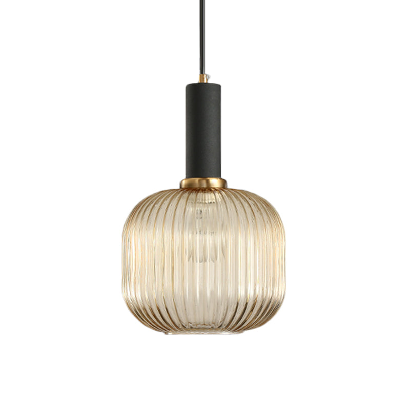 Ribbelglas Hanglamp Moderne Keukenverlichting