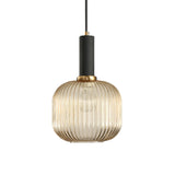 Ribbelglas Hanglamp Moderne Keukenverlichting