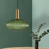 Ribbelglas Hanglamp Moderne Keukenverlichting