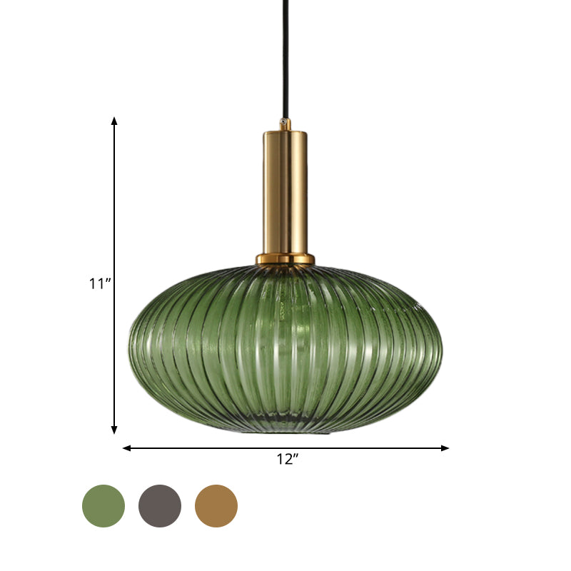 Ribbelglas Hanglamp Moderne Keukenverlichting