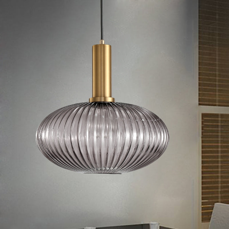 Ribbelglas Hanglamp Moderne Keukenverlichting