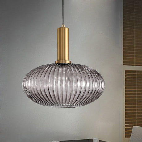 Ribbelglas Hanglamp Moderne Keukenverlichting