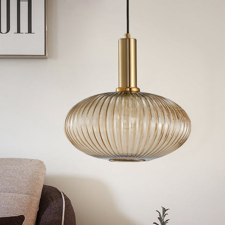 Ribbelglas Hanglamp Moderne Keukenverlichting