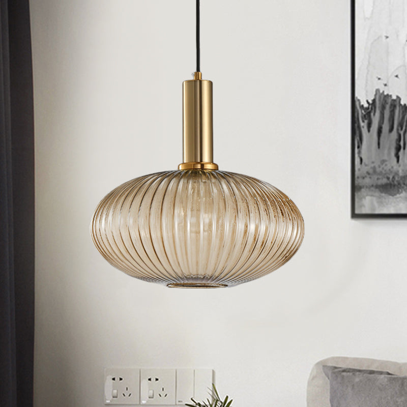 Ribbelglas Hanglamp Moderne Keukenverlichting