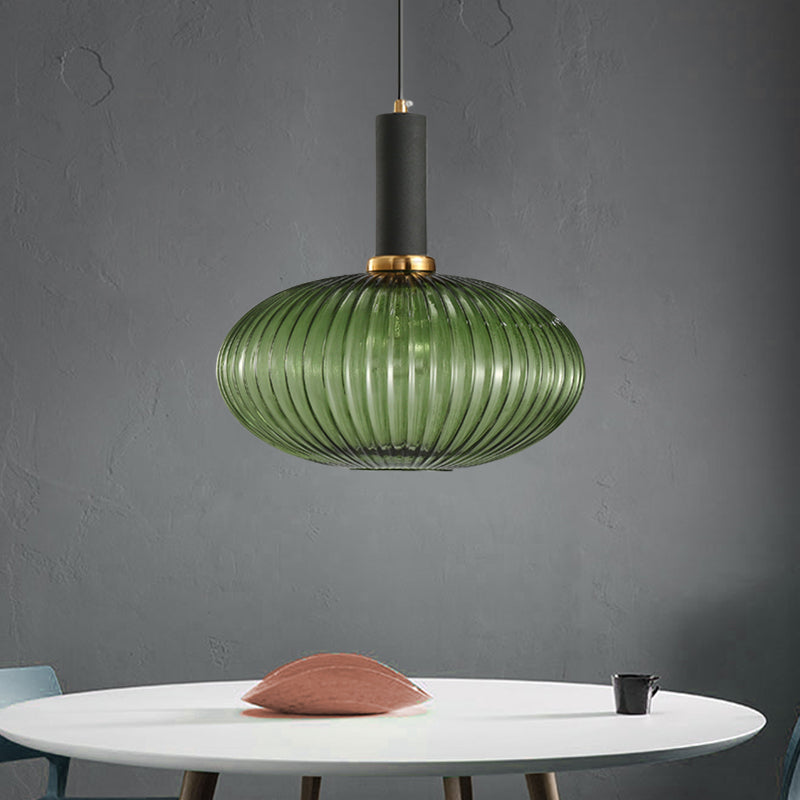 Ribbelglas Hanglamp Moderne Keukenverlichting