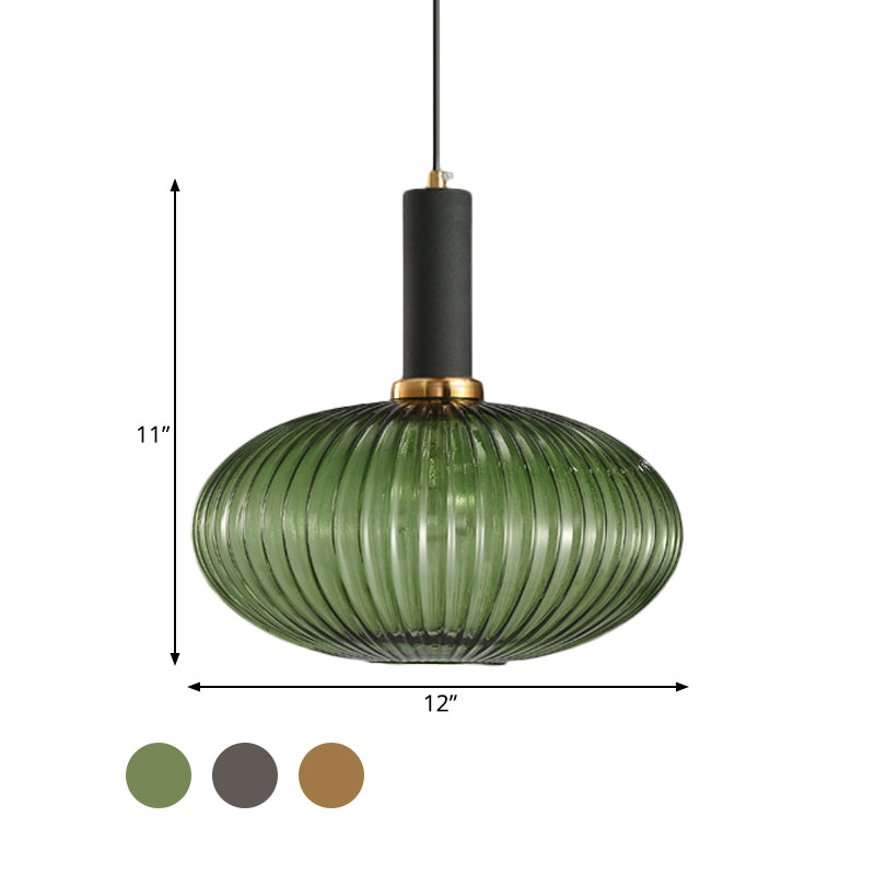 Ribbelglas Hanglamp Moderne Keukenverlichting