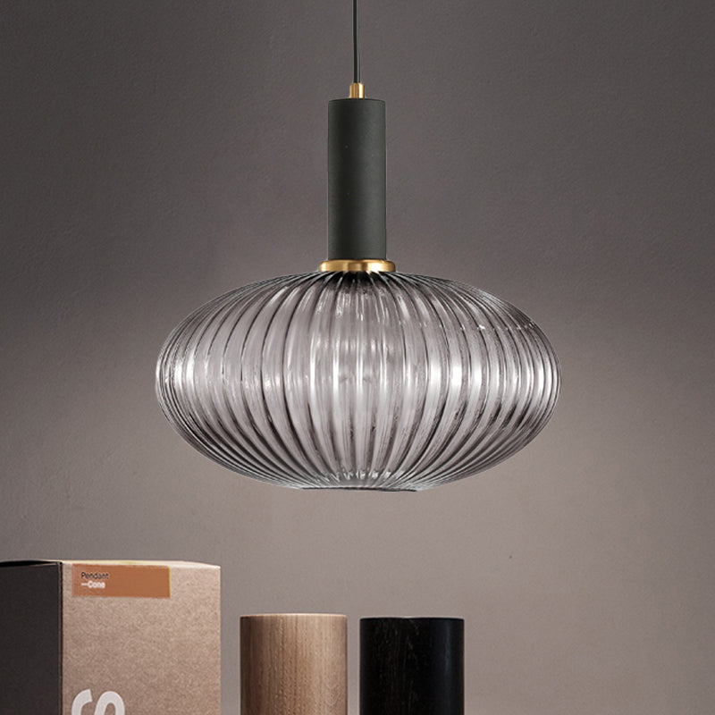 Ribbelglas Hanglamp Moderne Keukenverlichting