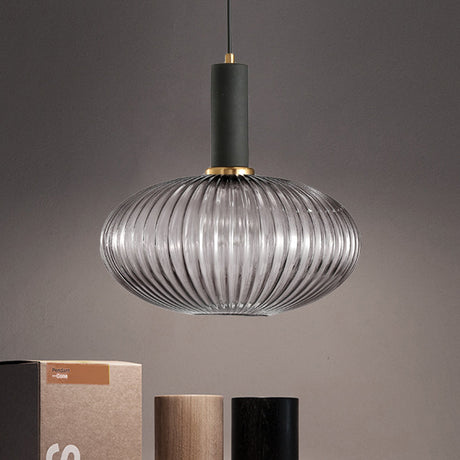 Ribbelglas Hanglamp Moderne Keukenverlichting