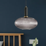 Ribbelglas Hanglamp Moderne Keukenverlichting