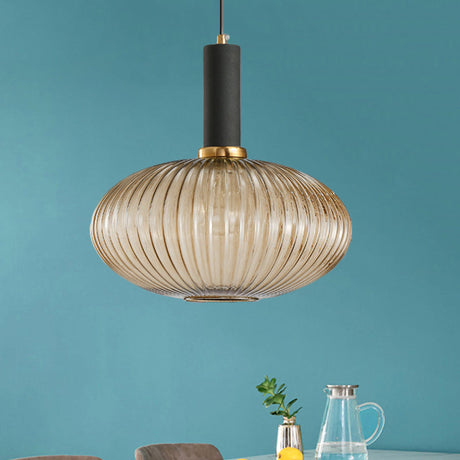 Ribbelglas Hanglamp Moderne Keukenverlichting