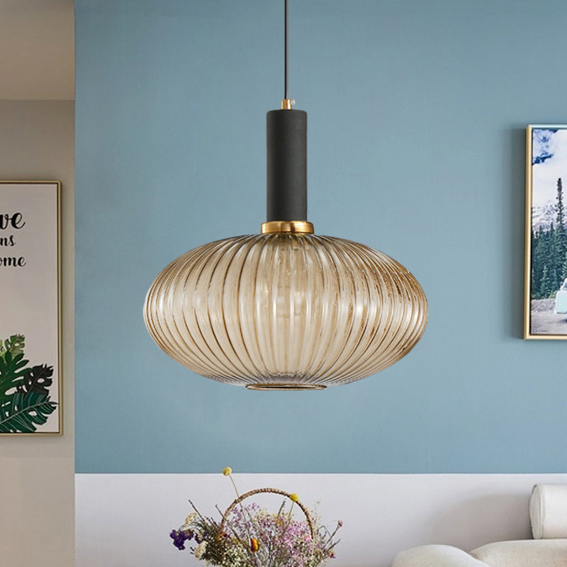 Ribbelglas Hanglamp Moderne Keukenverlichting