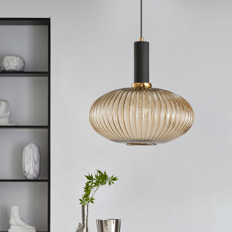 Ribbelglas Hanglamp Moderne Keukenverlichting