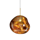 Moderne Hanglamp Zilver/Rood Glas | Stijlvolle Eetkamer Plafondlamp met 1 Licht