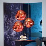 Moderne Hanglamp Zilver/Rood Glas | Stijlvolle Eetkamer Plafondlamp met 1 Licht