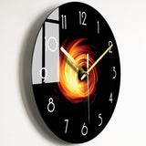 Moderne GlassArt Wandklok - Artistieke Klok met Hoogwaardig Glas in 7 Ontwerpen, Verkrijgbaar in 2 Maten