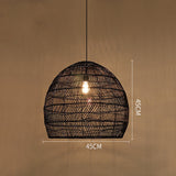 Handgemaakte Rotan Hanglamp Wicker Lampenkap