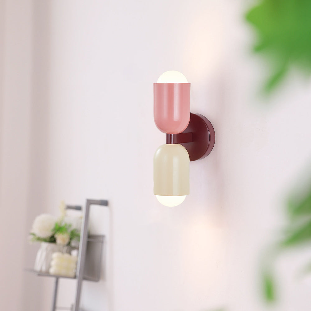 Moderne LED Wandlamp 2-Flammig Zwart – Minimalistisch Design voor Slaapkamer en Gang