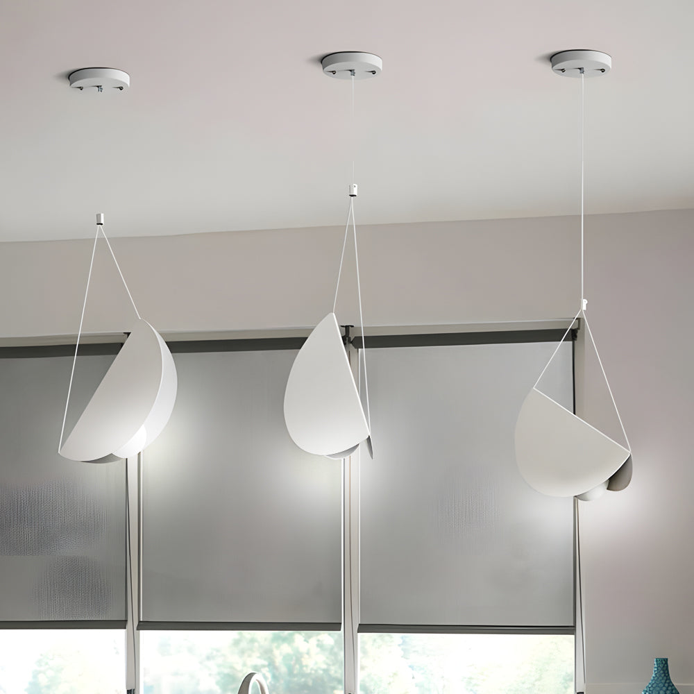 Minimalistische LED Hanglamp - Verstelbare Witte Glider Hanglamp 1/3/6-Licht, Modern Design voor Eetkamer en Woonkamer