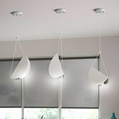 Minimalistische LED Hanglamp - Verstelbare Witte Glider Hanglamp 1/3/6-Licht, Modern Design voor Eetkamer en Woonkamer