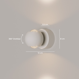 Stijlvolle LED Wandlamp LumiWave – Energiezuinig, Modern Design voor Binnen en Buiten, Mat Zwart