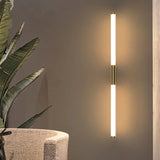 Leigh Lineaire LED Wandlamp – Moderne Verlichting voor Slaapkamer & Badkamer | Wit-Goud, Eenvoudige Installatie